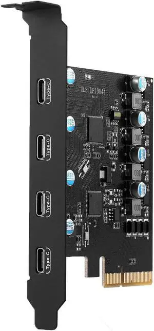 4 Ports PCI-E to USB 3.2 HUB PCI Express Expansion Card Adapter 10Gbps for Motherboard