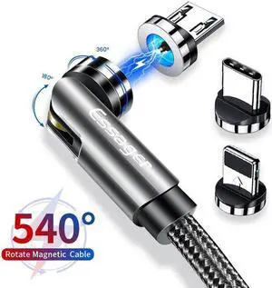 USB C Cable [3.3ft, 1-Pack], Super Fast Charging Cable Type A to Type C Cable with 540 Rotate Adjustable USB C Charger Cord for MacBook Pro Air i Pad Thunderbolt3