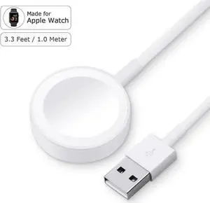 iWatch Charger, MFi Certified,1.0ft(0.3M) Magnetic Charging Cable Cord Compatible Apple Watch/iWatch Series 1/2/3 (38mm & 42mm) Portable Charger