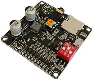 For DY-HV20T Voice Playback Module 12V/24V Power Supply 10W/20W Amplifier Support Micro-SD Card Music Player for