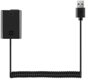 For USB Charging Cable NP-FW50 Dummy Spring Wire for A7 A7R A7S A7M A7II A7S2 A7M2 A7R2 A6500 A6300 DC Coupler