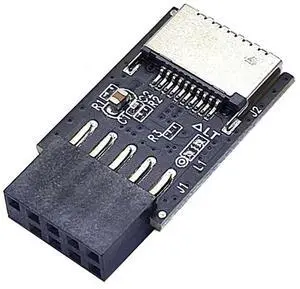 For Motherboard USB2.0 9Pin to TYPE-C A-KEY Front Connector Converter USB3.2 TYPE-E Interface Header Adapter