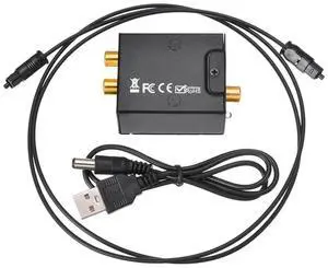For Digital to Analog Audio Converter Optical Fiber Coaxial Signal to RCA R/L Audio Decoder SPDIF ATV DAC Amplifier