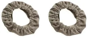 For 2Pcs CPAP Mask Liners Reusable Fabric Comfort Covers to Reduce Air Leaks Skin Irritation Washable and Easy to Clean Gray