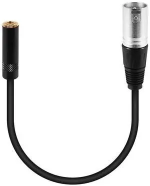 For 0.3M Wire 3 Pin Xlr Male to 3.5Mm Female Audio Connector Stereo Microphone Adapter