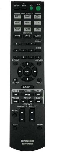 For RM-AAU135 Remote Control for STR-KM3 STR-KM5 AAU136 SS-MSP7M Power Amplifier Remote Control Replacement