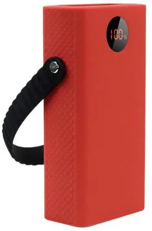 For Silicone Case for PEA40 40000MAh Power Bank Anti-Slip/Anti-Fall Soft Cover Portable Protective Sleeve(Red)