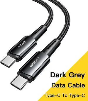 USB-C to USB-C Cable, Cable 240W 3.3ft 1-Pcs, Type C Charging Cable Fast Charge for MacBook Pro 2020, iPad Pro 2020, iPad Air 4, iPad Mini 6, Galaxy S21, Pixel, Switch (Black)