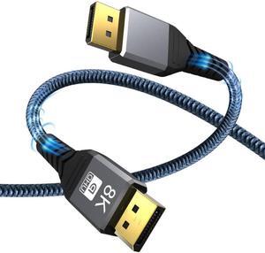 [VESA Certified] 3.3 ft DisplayPort Cable 1.4, Support 8K 60Hz, 4K 144Hz (DisplayPort 1.4 Cable) [8K@60Hz 4K@120Hz 165Hz 144Hz] for Gaming Monitor, PC, RTX 3080/3090, RX 6800/6900 and More