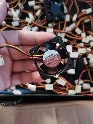FOR 3PCS fan for MW-410M12S 4010L12C NF6 4010 12V KD1204PFB2 1W 4CM Three-wire cooling fan computer components cpu cooler
