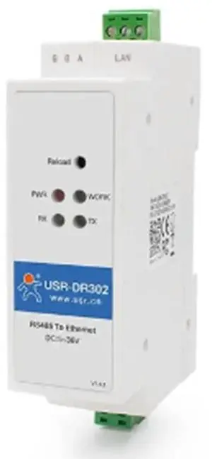 For USR-DR302 Din Rail Serial RS485 to Ethernet TCP IP Server Module Ethernet Converter RTU to TCP Unit For USR-DR302 Din Rail Serial RS485 to Ethernet TCP IP Server Module Ethernet Converter RTU to TCP Unit