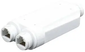 For 2 Port Waterproof POE Repeater IP66 10/100Mbps 1 to 2 PoE Extender with IEEE802.3Af/At 48V Outdoor for POE