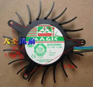 FOR for 8600GTS Graphics card cooling fan MGT5012XR-W10 MGT5012XF-W10 DC12V 0.19A