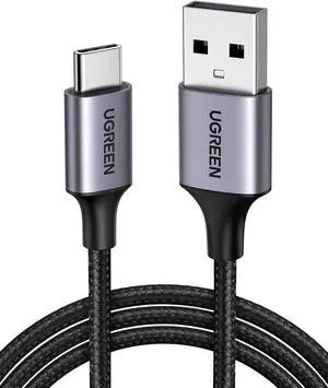 USB Type C Cable Nylon Braided USB A to USB C Fast Charger Compatible with iPad Mini 6 Air 4 Samsung Galaxy S21 S20 Z Flip 3 Z Fold Note 20 LG V60 GoPro Hero 8 PS5 Controller Switch (1.5ft)