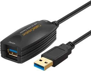 USB Extension Cable (Long 16.4 FT), USB 3.0 Extender Male to Female Cord with Signal Booster Compatible Oculus Rift Sensor, Oculus Quest/Quest 2 VR, Xbox one, etc. 5 Meters