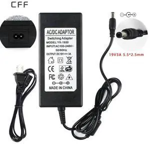 FOR 19v3a 5.5*2.5mm AC adapter for Music drum Charger power cord