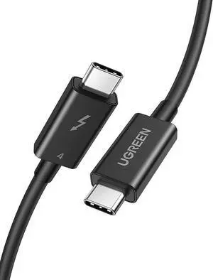Thunderbolt 4 Cable, 2.6FT USB-C to USB-C Cable with 100W Fast Charging and 8K Video, Compatible with Thunderbolt 3, USB4 and USB-C, MacBook, eGpu, USB-C Docking Stations