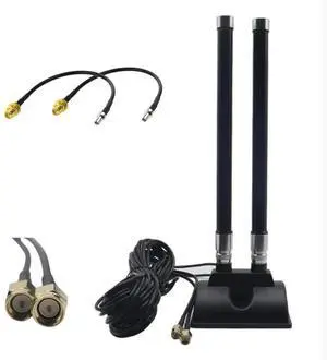For 5G CPE Router Antenna LTE SMA Male Antenna High Gain 46DBi 5G External Extension Cable Base Antenna