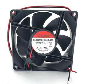 FOR EE80251B1-000C-A99 80*80*25MM DC12V 1.7W 8cm Cooling Fan