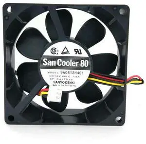 FOR 9A0812H401 DC12V 0.13A 80x25MM 3Lines Tachometer Signal Computer cooling fan FOR 9A0812H401 DC12V 0.13A 80x25MM 3Lines Tachometer Signal Computer cooling fan