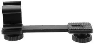 For Triple Cold Shoe Mount U Extension Bracket Holder Adapter for LED Video Light DSLR Phone Gimbal Stabilizer