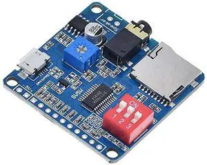 For DY-SV5W Voice Playback Module for Music Player Voice Playback Amplifier 5W SD/TF Card Integrated UART I/O