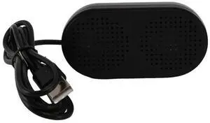 For USB Speaker Portable Loudspeaker Powered Stereo Multimedia Speaker for Notebook Laptop PC(Black)
