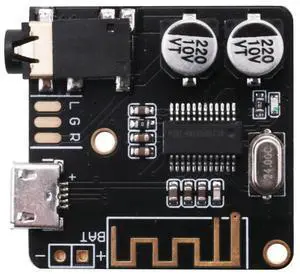 For BT5.0 Audio Audio Decoder Board Lossless Car Speaker Audio Amplifier Board DIY Audio Receiver Black