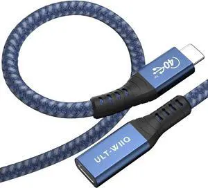 USB4 Extension Cable 2.62Ft, Thunderbolt 3 & 4 Extension Cable, USB C 4.0 Support PD 100W 20V5A, 40Gbps Transfer, 8K@60Hz, 6K/4K@60Hz Video for Dell/HP/Anker Dock, MacBook, iMac, Dell XPS, Intel NUC