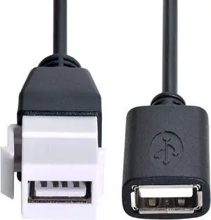 USB 2.0 Type A Cable USB 2.0 A to A Cable USB Female to Female Adapter USB Coupler USB 2.0 Extention Cable USB Keytone Coupler 20cm 0.65ft