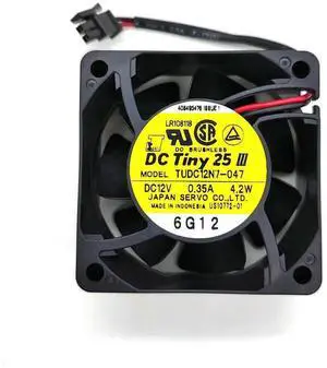 FOR TUDC12N7-047 DC12V 0.35A 4.2W 60*60*25MM 2Lines Computer Cooling Fan