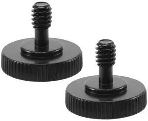 For Thumb Screw Quick Release 1/4 inch Thumbscrew L Bracket Screw Mount Adapter Bottom 1/4 inch-20 Female Thread (Pack of 2)