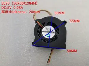 FOR FAN FOR DFS502012D BF5020L12S XY5020H12S 12V 0.24A 50X50X20MM 5CM Micro projector fan