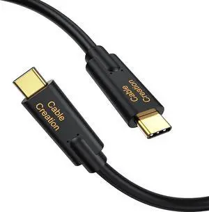 Short USB C to USB C Cable 1FT 100W Fast Charging Cable 10Gbps Data Cable USB3.1 C to C Cable Support 4K Video for Oculus Quest/Link MacBook Pro Air Samsung T3 SSD Note 10 0.3m Black