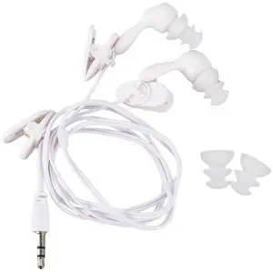 For Water proof In-ear Headphone Earphone for Underwater White