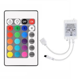 For 24 Keys Remote Control+DC12V LED Controller RGB Control Box IR Light Strip Controller for 5050 2835 RGB Light Strip