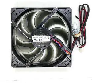 FOR A12025-20RB-4DP-F1 DC12V 0.37A 120*25MM 12cm Computer Cooling Fan With LED