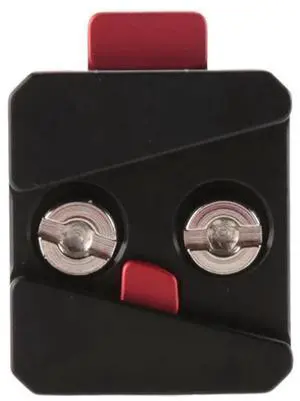 For 1/4 U V Mount Quick Release Plate Adapter Accessories Portable Single Base for All Ptz and Black