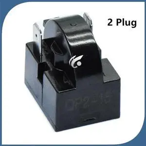 FOR 1pcs for Refrigerator fittings Refrigerator zer PTC starter thermal protector relay 2 Plug QP2-12 QP2-22 QP2-33 QP2-15