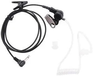 For Straight Listen Only Transparent Flexible Acoustic Tube Earpiece 3.5mm Earphone headset Mono Jack for Walkie-talkie