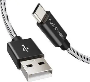 USB to Micro USB Cable, 4 FT Braided USB Charger Data Cable, Compatible Fire Stick, Chromecast, Power Pack, Android Phone 1.2M Black