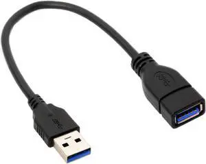 USB 3.0 Type-A Extension Cable USB 3.0 Type-A Male to Female 20cm 5Gbps Data Transfer