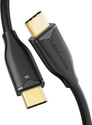 USB C Cable 2M, Cable Type C to Type C Fast Charging 100W, USB C to C Cable 2m, Compatible with MacBook Pro, Air, S21/S20+/S20 Ultra/S10, Note 10,Pixel 4 XL, etc. 6.6FT / Black