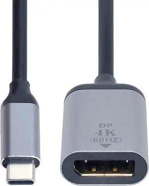 4K 2K 60hz USB-C Type C Male to Displayport Female Monitor DP Cable Adapter for Tablet & Phone & Laptop