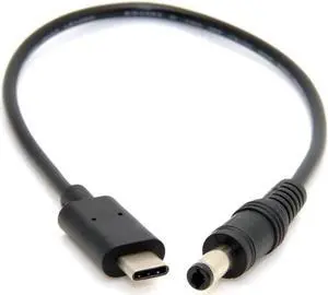 USB 3.1 Type C USB-C to DC 5.5 2.5mm DC 5V Power Plug Extension Charge Cable for New MAC 20cm