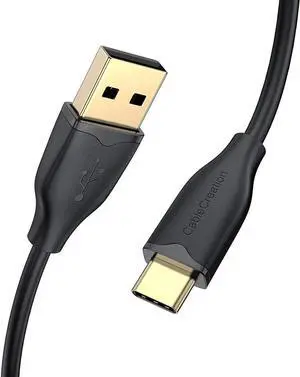 USB Type C Cable 3A Fast Charging, 4ft USB-A to USB-C Cable, Compatible with MacBook (Pro), Galaxy S20/S10/S9/S9+, Pixel 3 XL, GoPro Hero 8 7, 1.2M/ Black