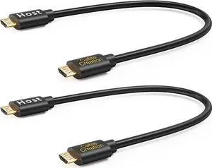 2-Pack Micro USB Male to Male OTG Cable Compatible with DJI Spark and Mavic, PS4, Android Phone and Tablet, DAC and More,8 inch / 20CM