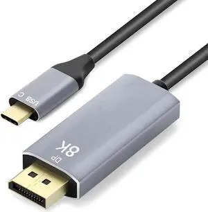 USB 3.1 Type C USB-C to DisplayPort 1.4 DP 8K 30hz UHD HDTV Cable 2m for Laptop