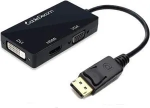 Multi-Function Displayport Dp to HDMI/DVI/VGA Male to Female 3-in-1 Adapter Converter Cable