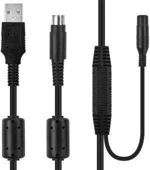 Replacement USB Webcam Power Cable Data Cord Compatible with Log-itech CC2900e CC3500e 2900ep 3000e/ PTZ Pro Webcam Power Cable Data Cable, 10FT